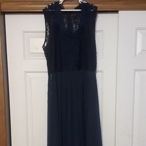Womens/ juniors long chiffon dress
